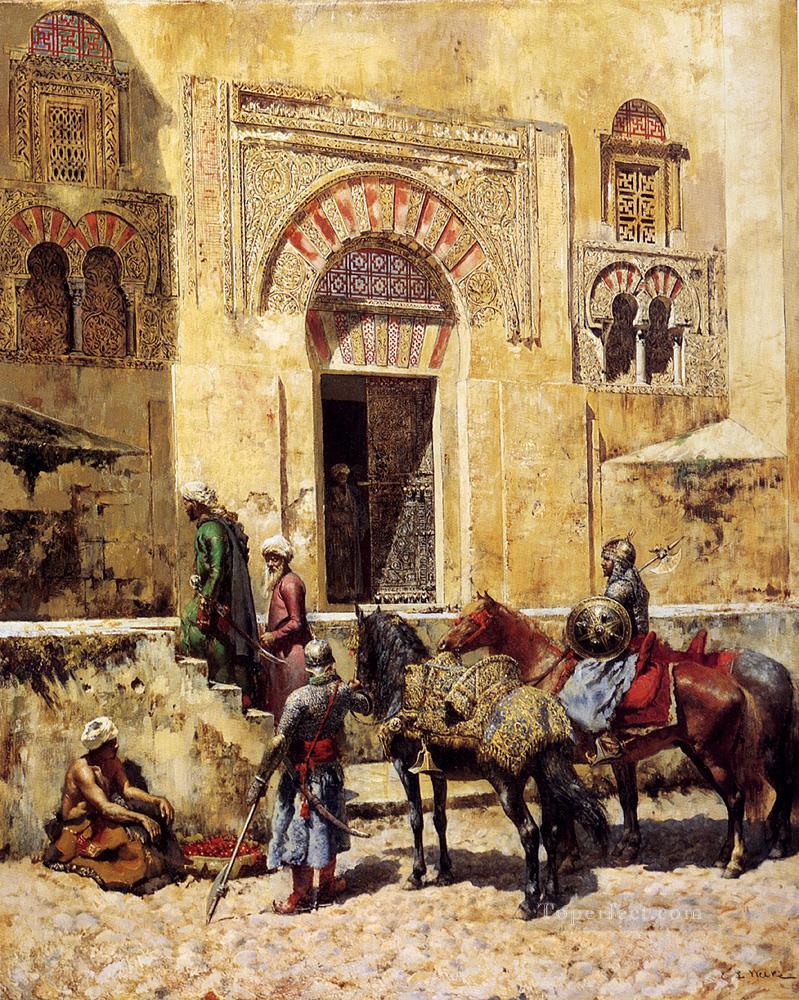 Entering The Mosque Persian Egyptian Indian Edwin Lord Weeks Oil Paintings
